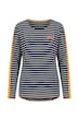 Pruhované tričko, kulatý výstřih, dlouhé rukávy