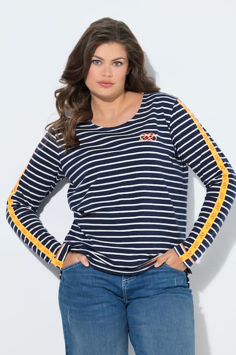 Ringelshirt, Rundhals, Langarm