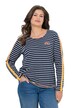 Pruhované tričko, kulatý výstřih, dlouhé rukávy
