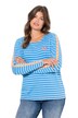 Pruhované tričko, kulatý výstřih, dlouhé rukávy