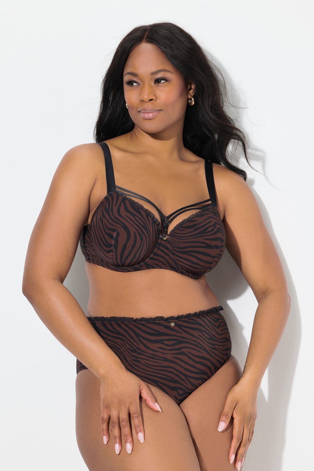 Große Größen TruYou Bügel-BH, Damen, braun, Größe: 110D, Synthetische Fasern/Elasthan, Ulla Popken