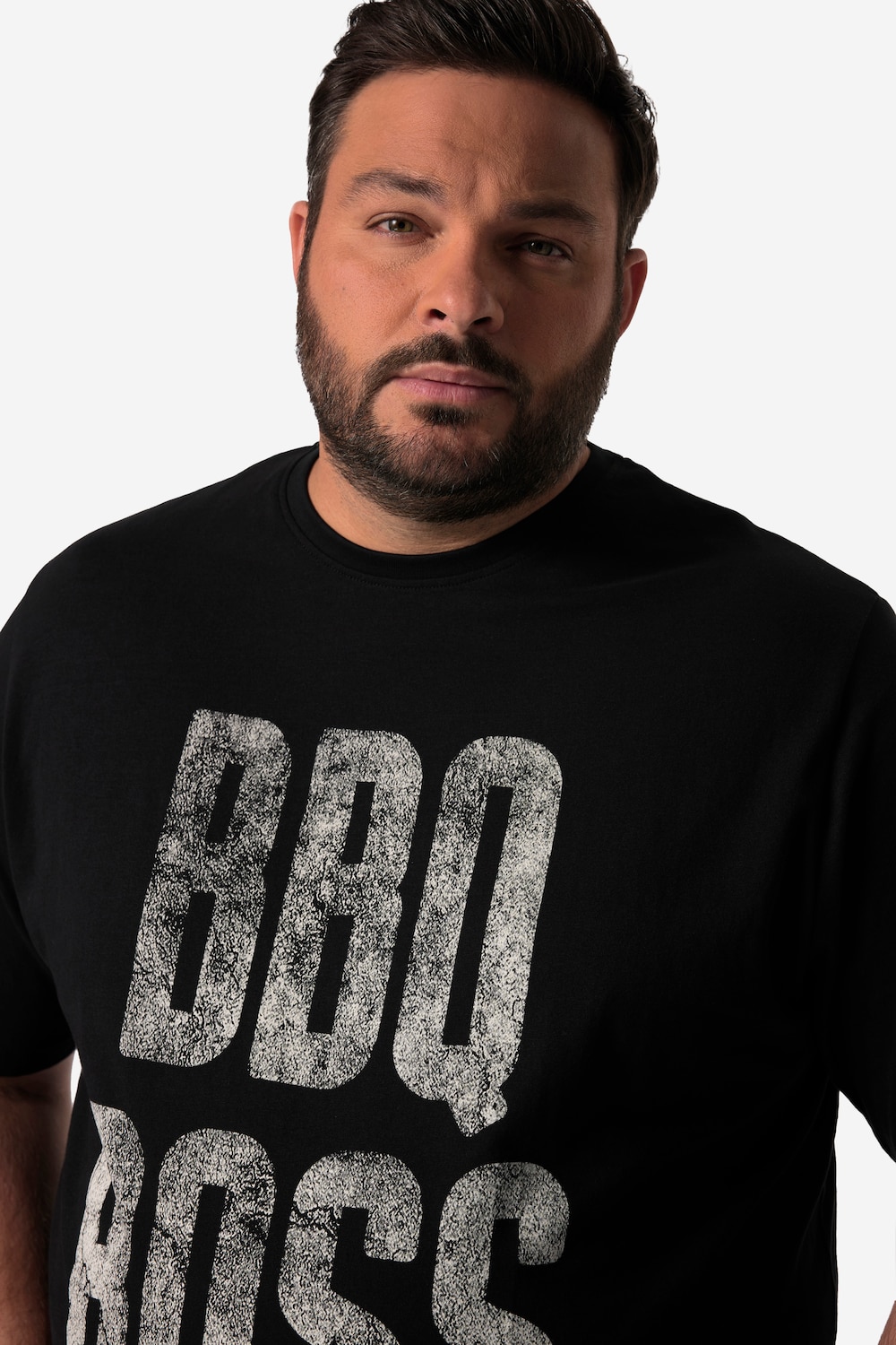 Stora storlekar T-Shirt, Her, svart, storlek: 3XL, Bomull, Men Plus