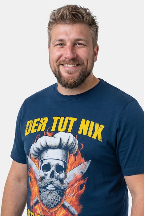 Men+ T-Shirt, Halbarm, Grillen, bis 8 XL