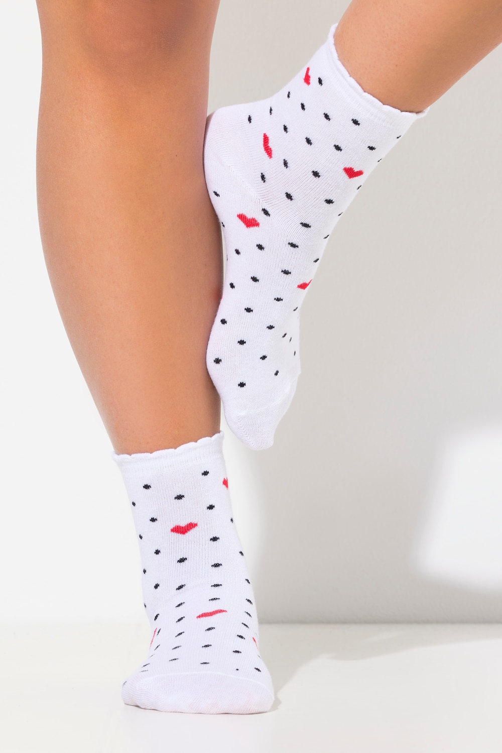 Große Größen Strümpfe, Damen, weiß, Größe: 39-42, Baumwolle/Synthetische Fasern, Ulla Popken