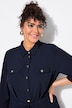 3/4 Sleeve Military Shirt Dress