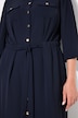 3/4 Sleeve Military Shirt Dress
