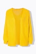 Straight cut cardigan with balloon sleeves