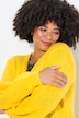Straight cut cardigan with balloon sleeves