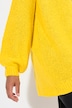 Straight cut cardigan with balloon sleeves