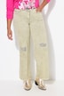 Jeans, vidde ben, destroyed-effekter, 5-lommer