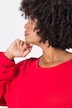 Sweat-shirt coupe évasée, manches longues raglan avec fronces