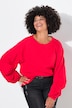 Sweat-shirt coupe évasée, manches longues raglan avec fronces
