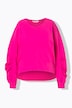 Sweatshirt with long gathered raglan sleeves