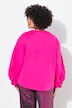 Sweatshirt with long gathered raglan sleeves