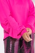Sweatshirt with long gathered raglan sleeves