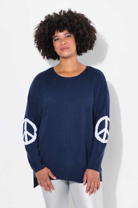 Pullover, Peace-Zeichen, Langarm