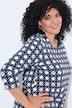 Shirt, grafischer Druck, Tunika-Ausschnitt, 3/4-Arm