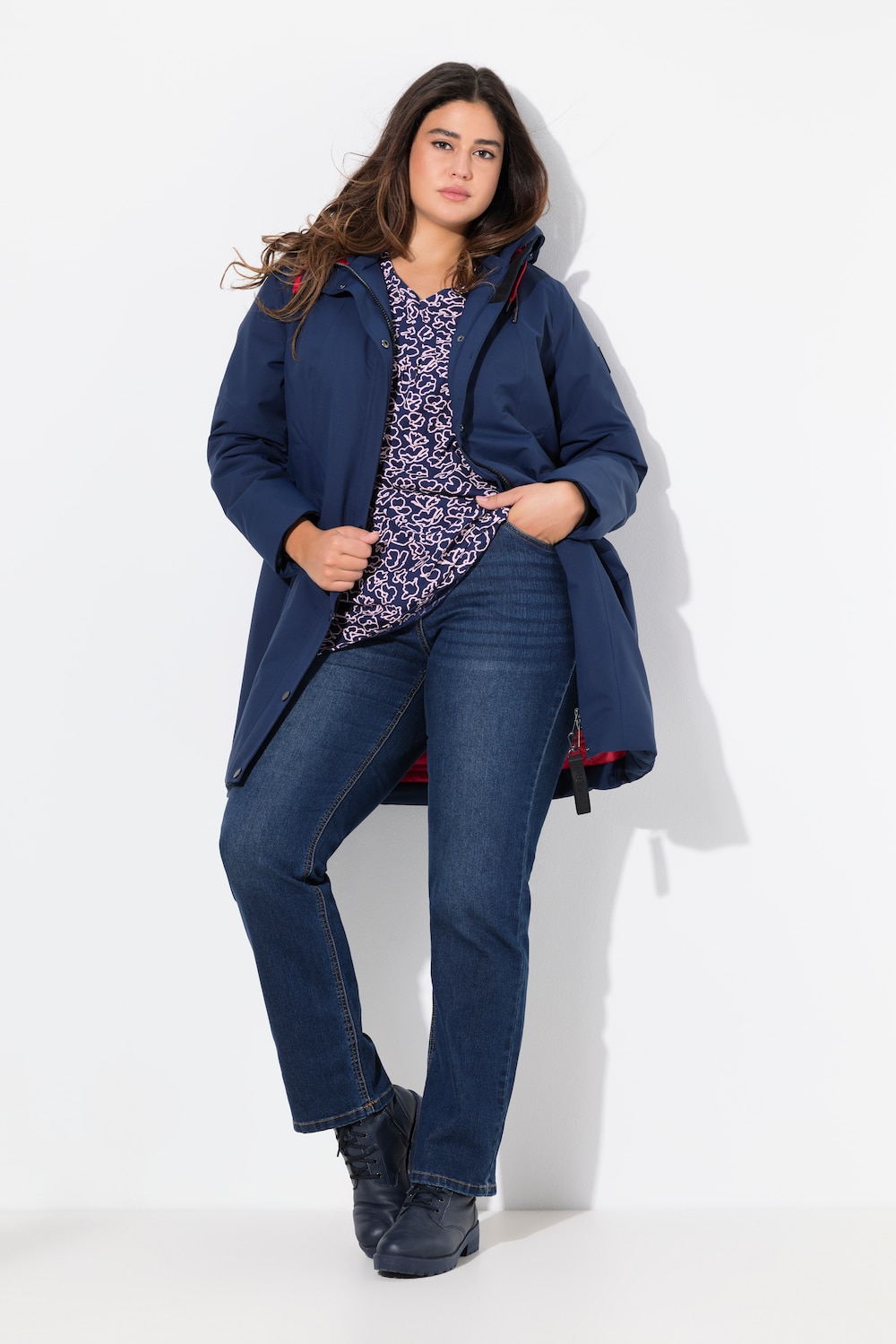 Große Größen HYPRAR Funktionsjacke, Damen, blau, Größe: 50/52, Polyester/Synthetische Fasern, Ulla Popken