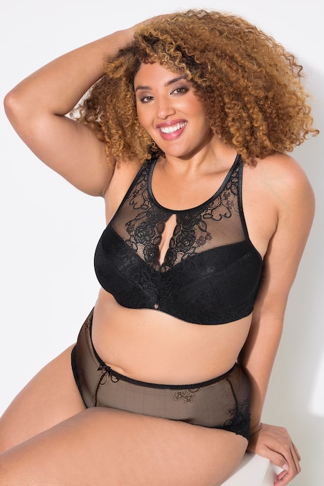 Soutien-gorge à armatures TruYou, bonnets souples, dentelle, High Cut, bonnet B-F