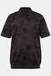Polo JP 1880 ventre confort. Manches courtes. Tissu piqué, imprimé all-over - du XXL jusqu'au 8 XL