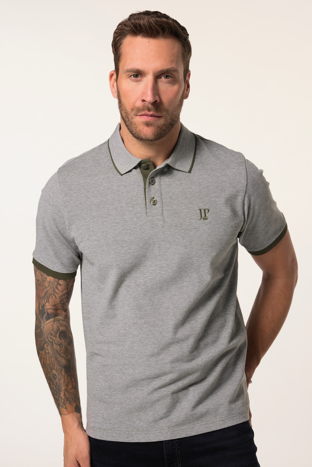 JP 1880 Poloshirt, Halbarm, Piqué, bis 8 XL