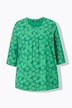 Shirt, bloemen, A-lijn, ronde hals, 3/4-mouwen