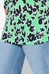 T-shirt, print, A-linje, V-udskæring, 3/4-ærmer