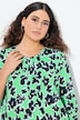 T-shirt, print, A-linje, V-udskæring, 3/4-ærmer