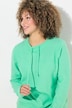 Pull col montant et cordon de serrage, poches et manches longues