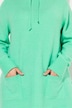 Pull col montant et cordon de serrage, poches et manches longues