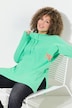 Pull col montant et cordon de serrage, poches et manches longues