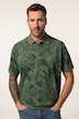 Polo JP 1880 ventre confort. Manches courtes. Tissu piqué, imprimé all-over - du XXL jusqu'au 8 XL