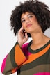 Genser, oversized, colormønster, trompetermer