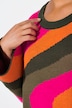 Genser, oversized, colormønster, trompetermer