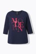 T-shirt col rond et manches 3/4, message MODERN sur la poitrine, collection Classic