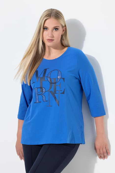 Shirt, Modern, Classic, Rundhals, 3/4-Arm