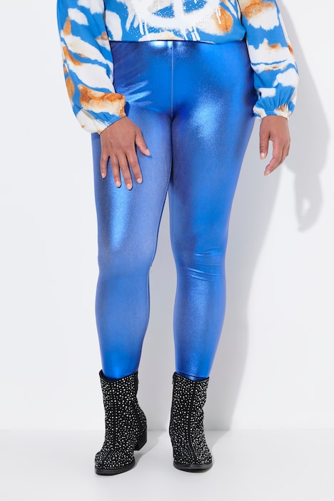 Leggings, Tight Fit, Metaillic-Optik