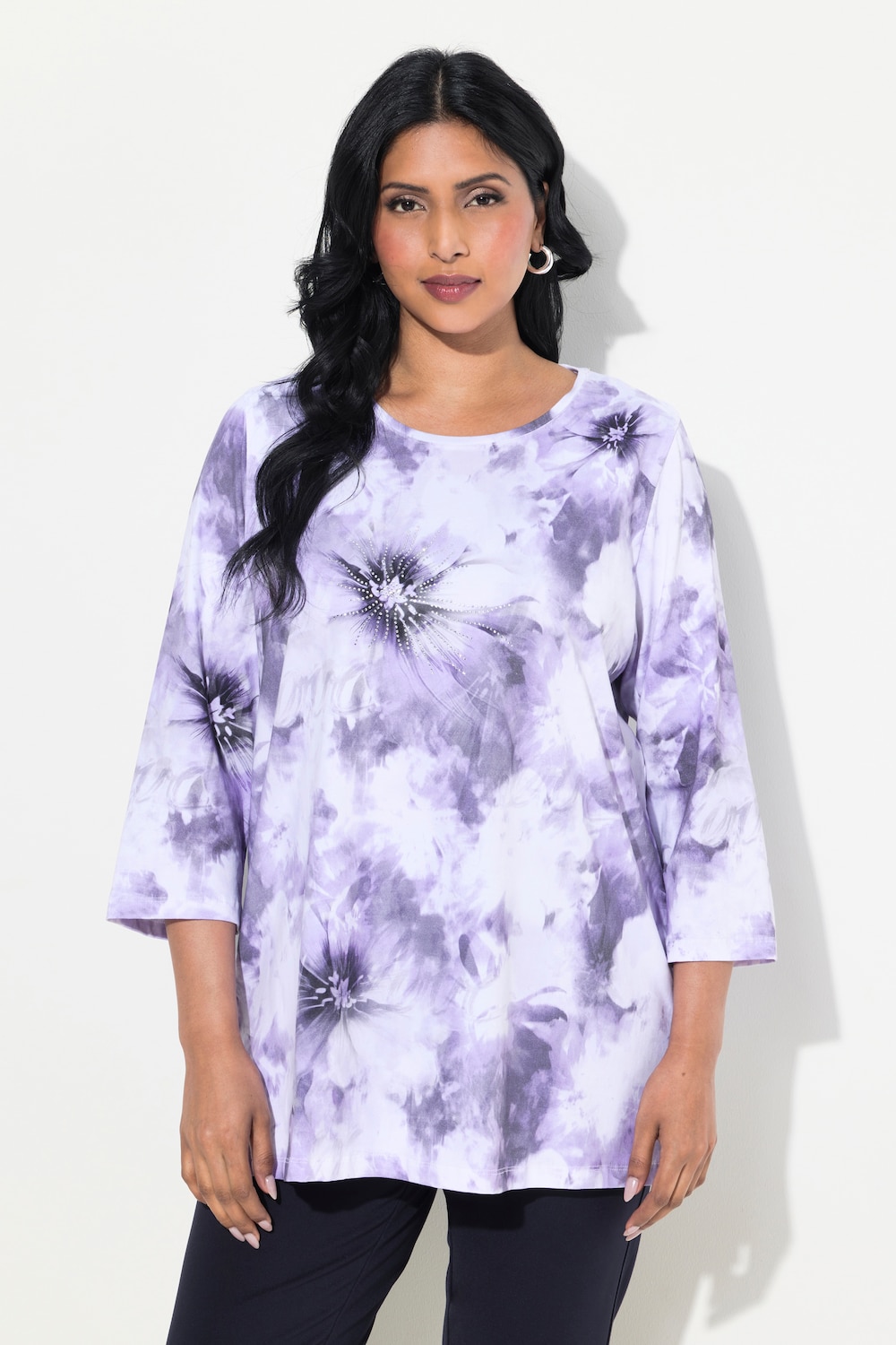 Große Größen Shirt, Damen, weiß, Größe: 50/52, Baumwolle, Ulla Popken