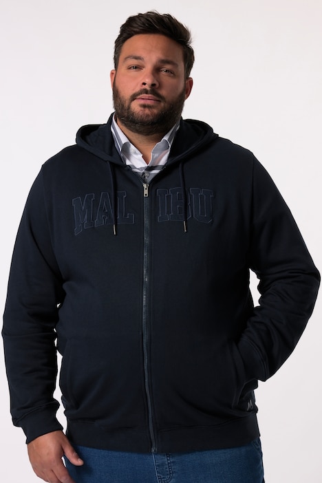 Men+ Kapuzen-Sweatjacke, Applikation, bis 8 XL