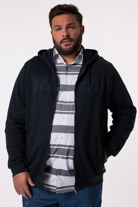 Men+ Kapuzen-Sweatjacke, Applikation, bis 8 XL