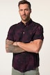 JP 1880 skjorte, halve ermer, heldekkende trykk, buttondown-krage, modern fit, opptil 8XL
