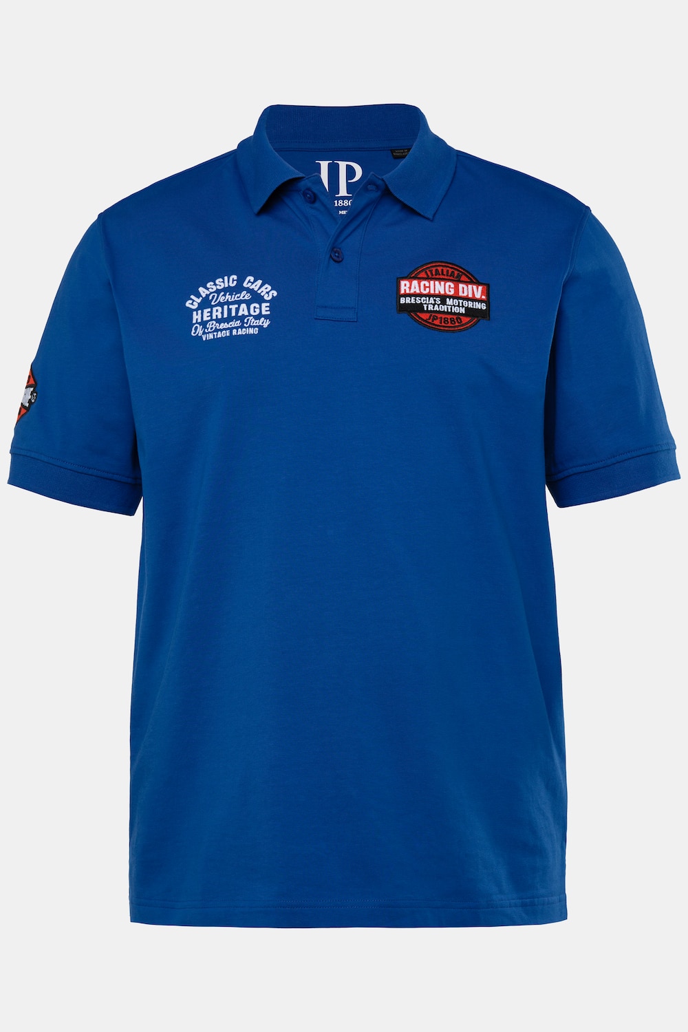 JP 1880 Poloshirt, Halbarm, Badges, bis 8 XL