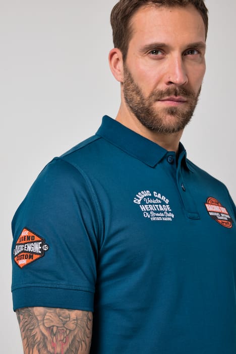 Polokošile, krátké rukávy, nášivky, do 8XL