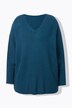 Pull col en V, esprit poncho