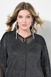 Blouson, mesh med glitter, langarm