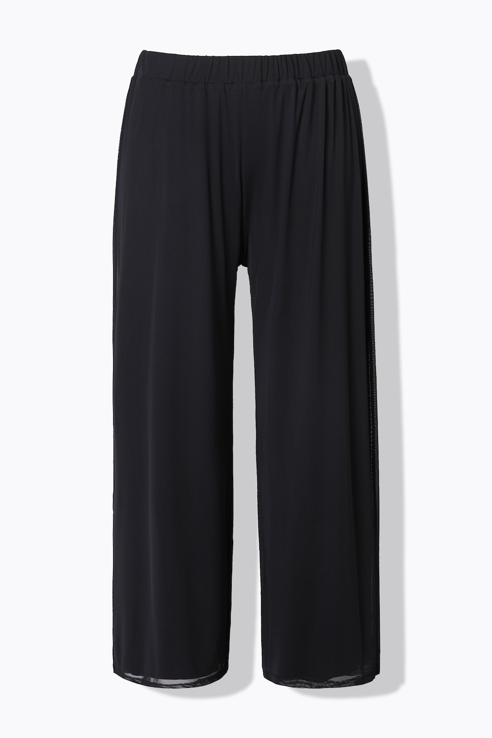 Stora storlekar Byxa, Dam, svart, storlek: 46, Viskos/Polyester/Elastan, Mia Moda