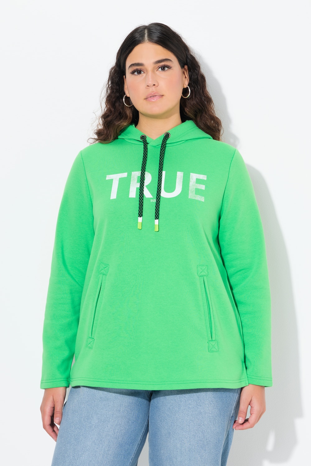 Große Größen Hoodie, Damen, grün, Größe: 54/56, Baumwolle, Ulla Popken