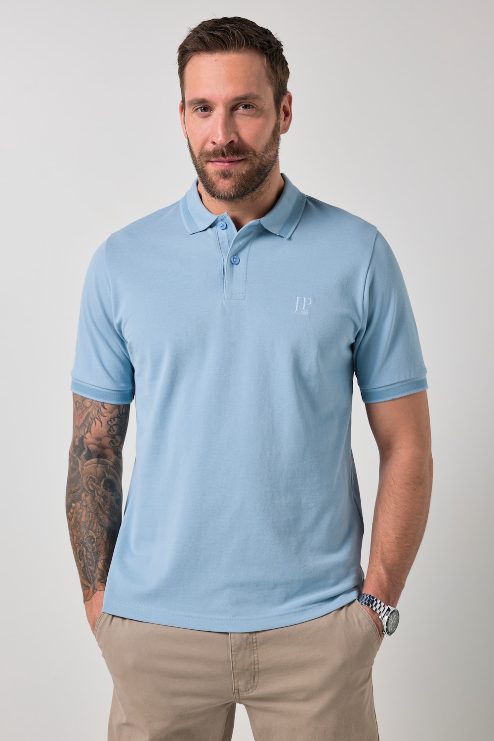 JP1880 Poloshirt, Halbarm, Piqué, bis 8 XL