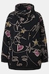 Sweatshirt, Scribble-hart patroon, opstaande kraag, lange mouw