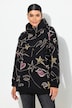 Sweatshirt, Scribble-hart patroon, opstaande kraag, lange mouw